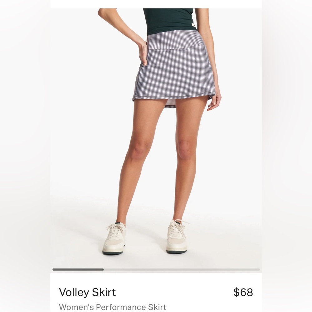 Vuori volley skirt medium gingham print ✨ skort